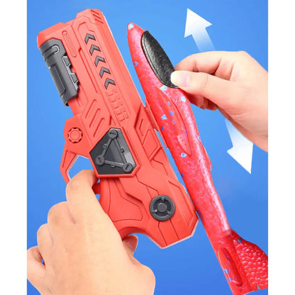 ¡Despega con Estilo! Pistola Lanzadora de Aviones Ultra Resistente - Max Variedad