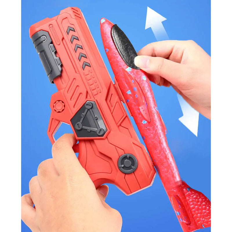 ¡Despega con Estilo! Pistola Lanzadora de Aviones Ultra Resistente - Max Variedad