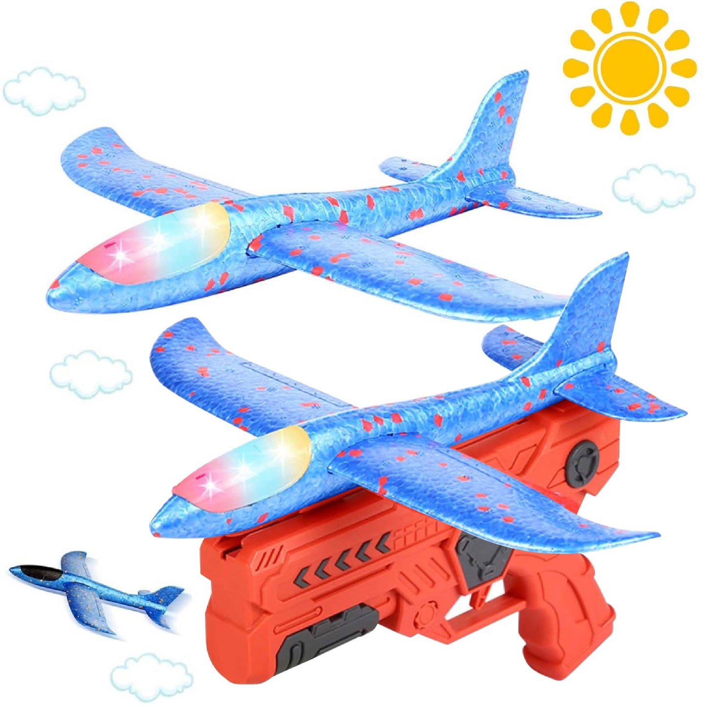 ¡Despega con Estilo! Pistola Lanzadora de Aviones Ultra Resistente - Max Variedad